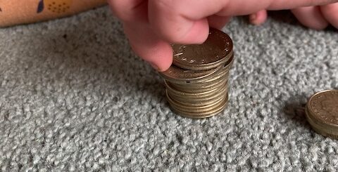 How to introduce money to toddlers with coins