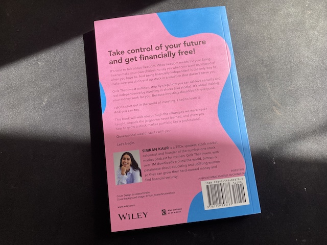 the back cover of Girls That Invest by Simran Kaur