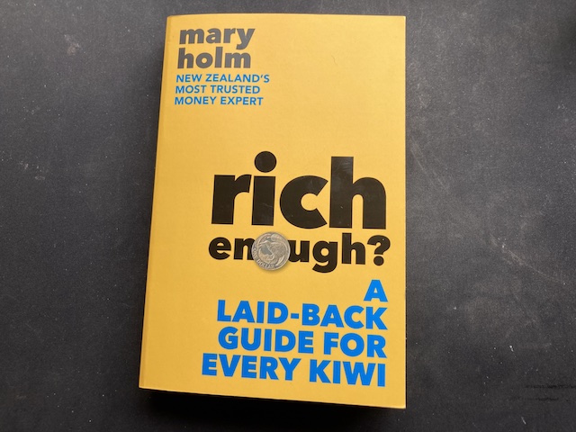 review of rich enough by Mary Holm, front cover pictured